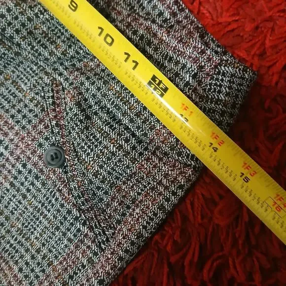 SOHO Apparel Ltd Women's Pants Small Black Check Stretch Pull‎ On Slim Fit Y2K - Picture 5 of 9